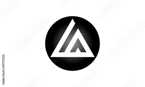 Free Download circle logo A triangle  - GFXLoad
