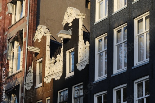 Old House Facades in Amsterdam