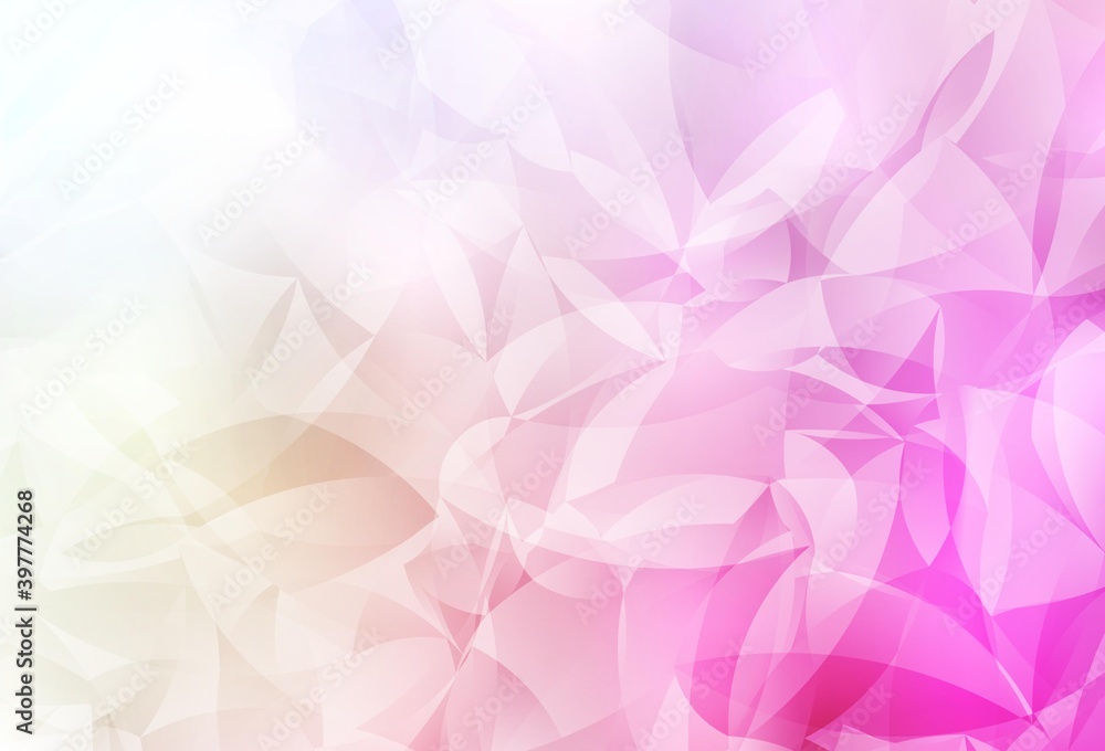 Light Pink, Yellow vector shining triangular layout. Light Pink, Yellow vector shining triangular layout.
