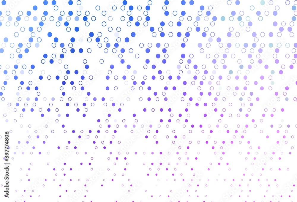 Light Pink, Blue vector layout with circle shapes. Light Pink, Blue vector layout with circle shapes.