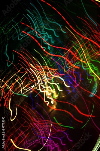 multi colored lights at night, abstract background