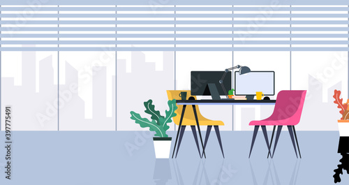 office  learning and teaching To work Using a design program vector illustration 