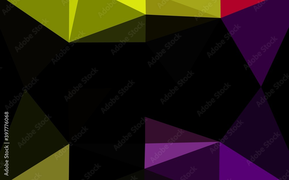Dark Green vector abstract mosaic pattern. Dark Green vector abstract mosaic pattern.