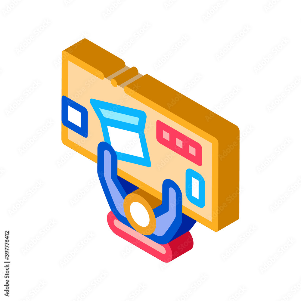 office workplace icon vector. isometric office workplace sign. color isolated symbol illustration office workplace icon vector. isometric office workplace sign. color isolated symbol illustration