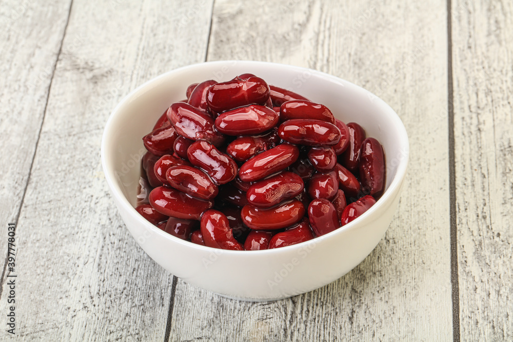 Canned red Kidney in the bowl Canned red Kidney in the bowl