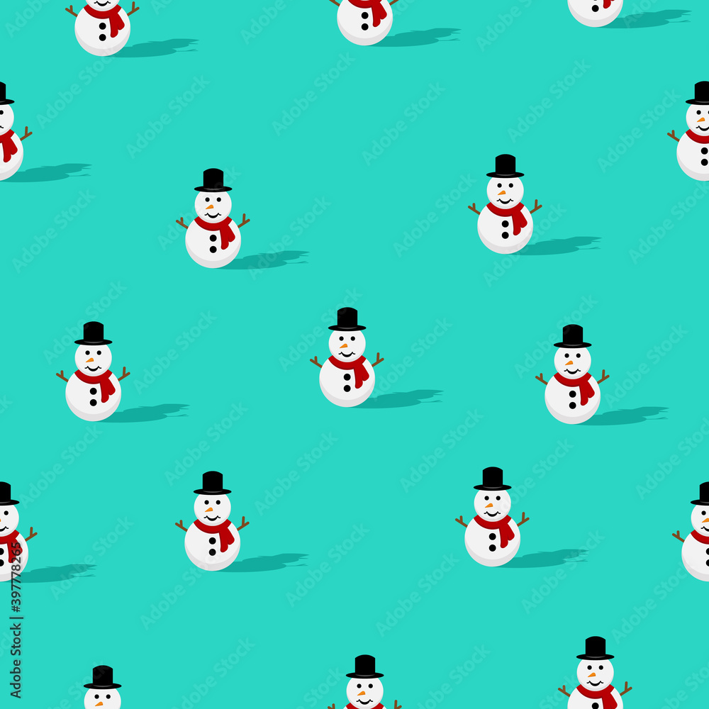 Snowman seamless pattern Snowman seamless pattern