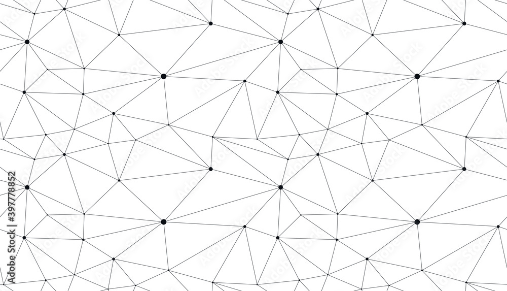 Technology communication seamless vector pattern with connected thin lines, black and white monochrome endless wallpaper background science theme. Technology communication seamless vector pattern with connected thin lines, black and white monochrome endless wallpaper background science theme.