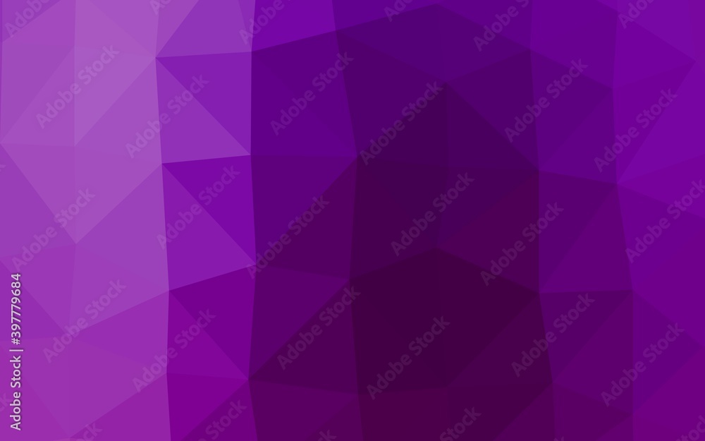 Dark Purple vector abstract polygonal layout. Dark Purple vector abstract polygonal layout.