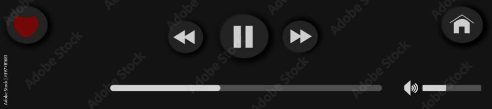 Vector icon music player button
Vector icon music player button