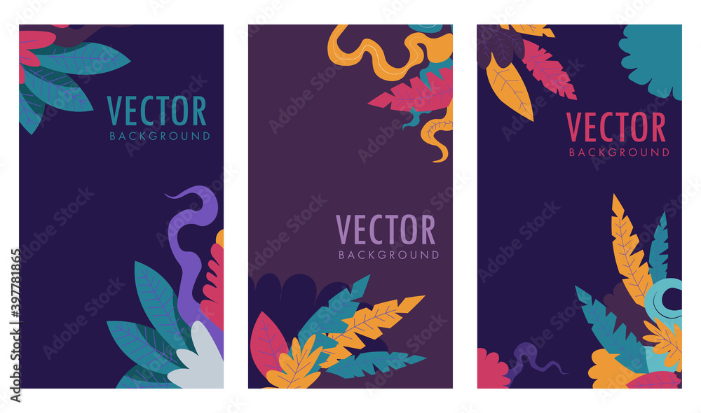 Floral cover or first page of book or magazine Floral cover or first page of book or magazine
