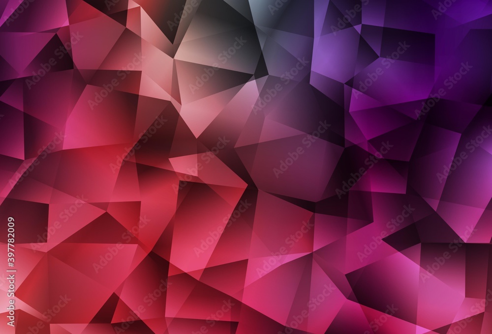 Light Pink, Red vector shining triangular layout. Light Pink, Red vector shining triangular layout.