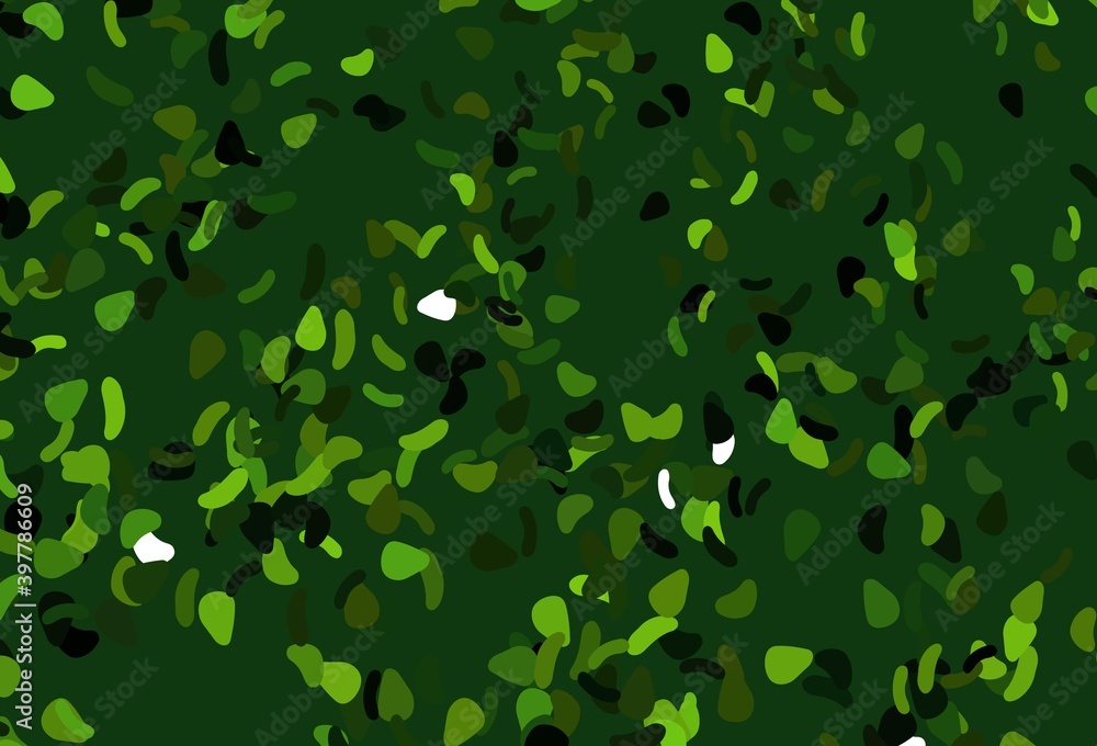 Light Green vector backdrop with abstract shapes. Light Green vector backdrop with abstract shapes.