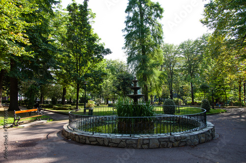 Vista de los jardines de la Misericordia de Bilbao