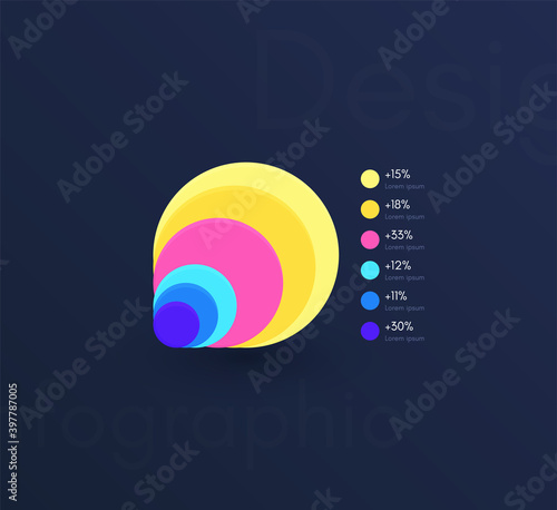 Vector graphics infographics with six options. Template for creating mobile applications, workflow layout, diagram, banner, web design, business reports with 6 steps.