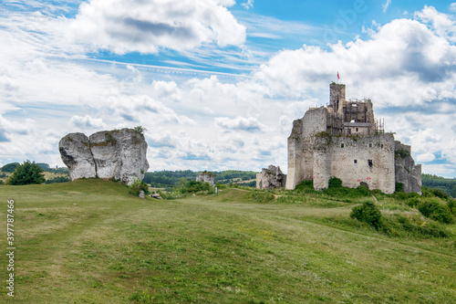 Mirow medieval castle ruins  in Silesia  Poland