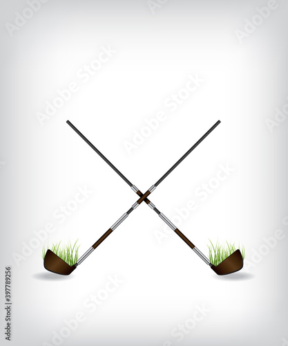 Golf stick illustration
