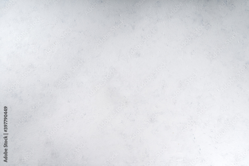 Fototapeta premium White grey wall or table background, stone concrete backdrop