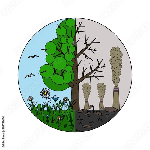 Ecology and environmental problems. Environmental crisis.