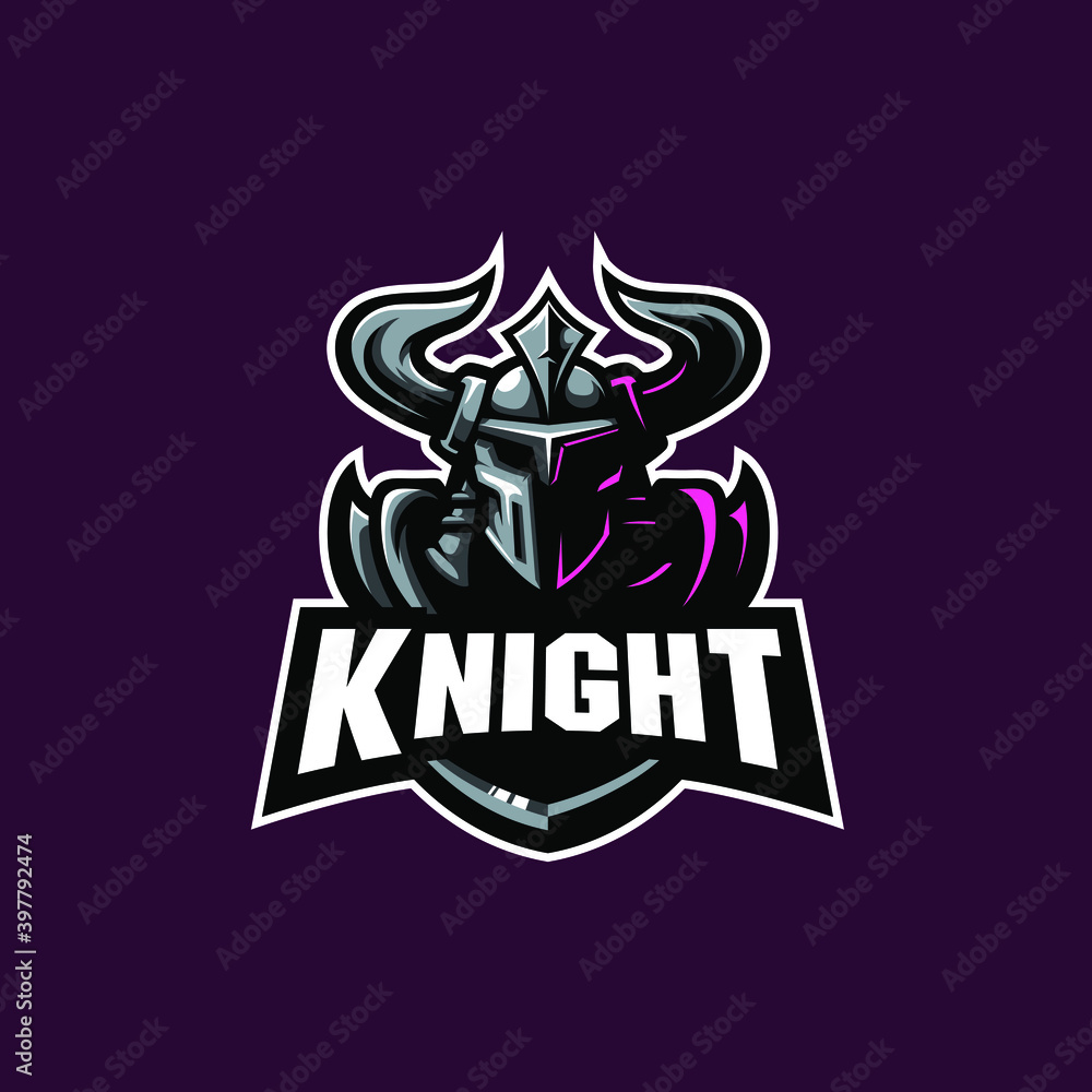 Knight Strongest Esport Mascot Logo