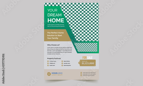 Creative Corporate, Business, Real Estate Flyer Design Template