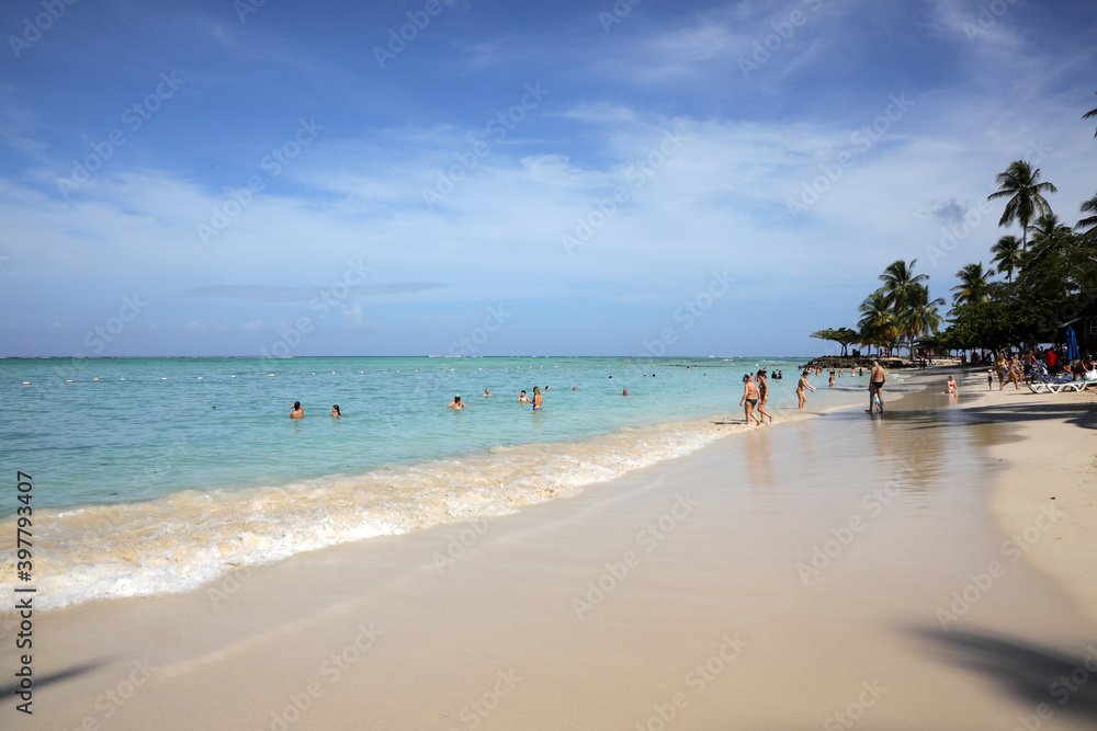 Traumhafter karibischer Strand (Tobago)