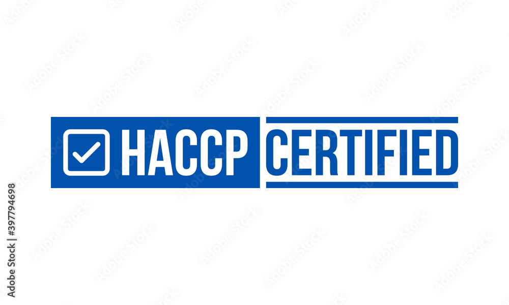 haccp certified ribber stamp, vector illustration isolated on white background haccp certified ribber stamp, vector illustration isolated on white background