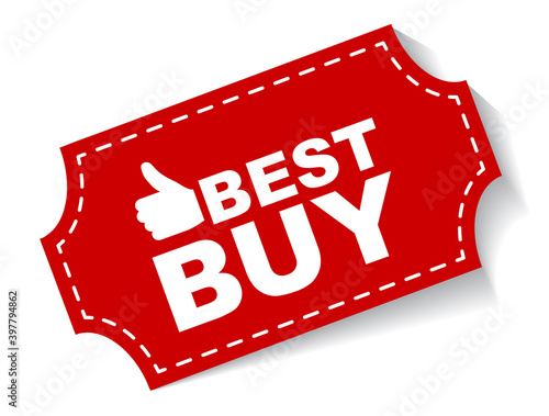 red vector illustration banner best buy