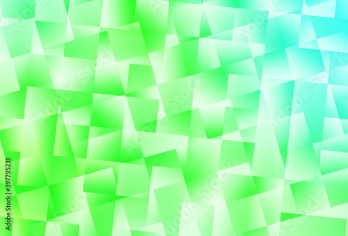 Light Green vector triangle mosaic template.