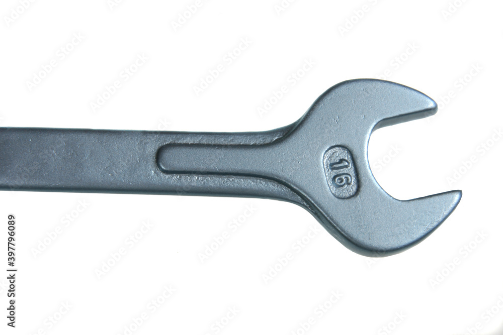 Nut wrench on white background
Nut wrench on white background