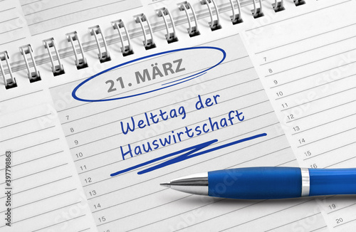 21. März, Welttag der Hauswirtschaft