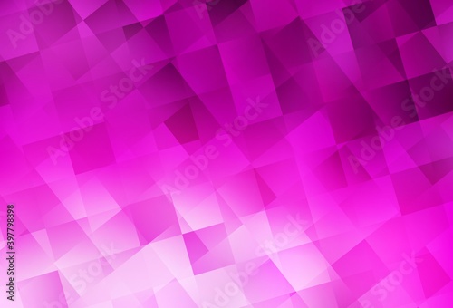 Light Pink vector background with rectangles.