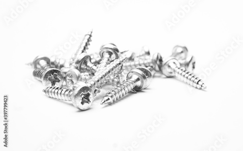 screws isolated on white