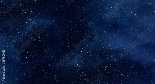Large picture of starry sky with constellation, night sky as texture or background photo
