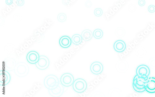 Light Green vector pattern with spheres.