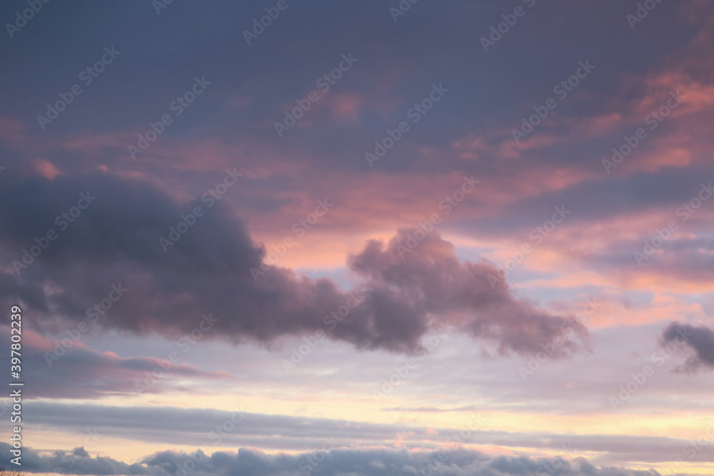 Fototapeta premium beautiful evening sky with clouds