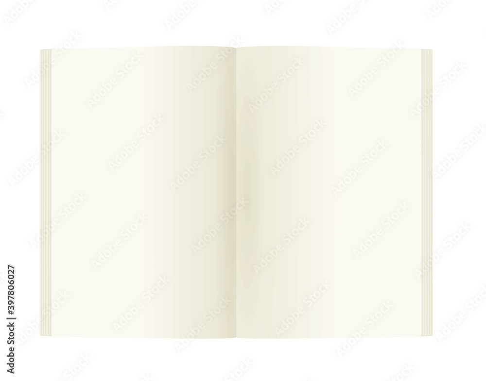 Opened blank catalogue. vector illustration Opened blank catalogue. vector illustration