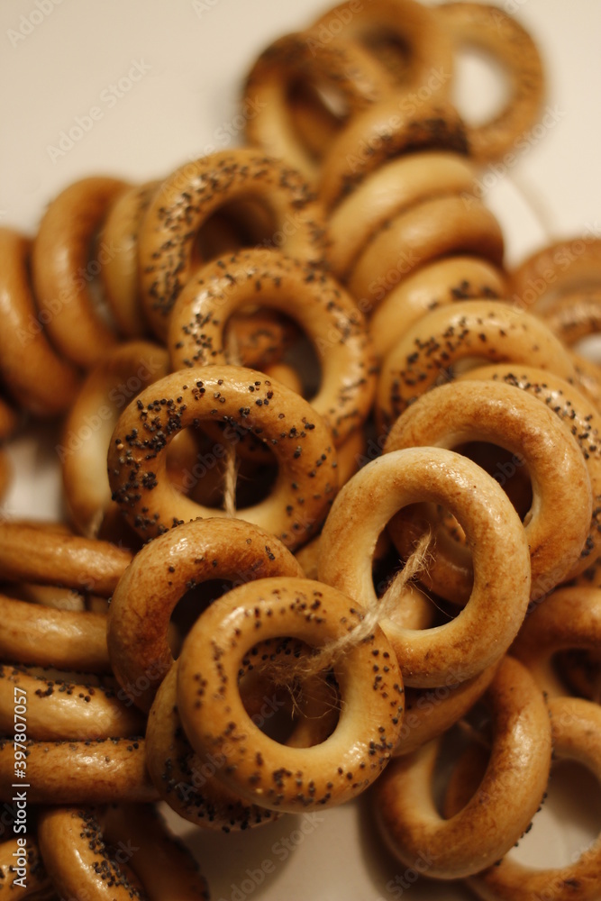 bagels close-up bagels close-up