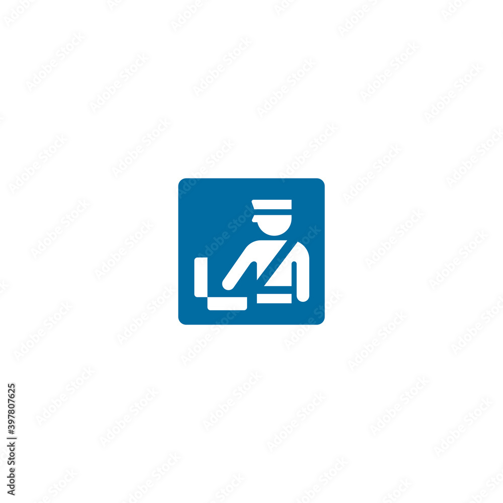 Baggage control vector isolated icon illustration. Baggage control icon Baggage control vector isolated icon illustration. Baggage control icon