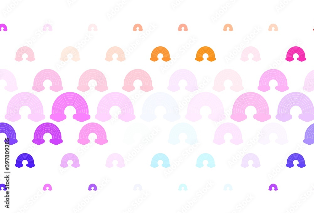 Light Blue, Yellow vector template with rainbow signs. Light Blue, Yellow vector template with rainbow signs.