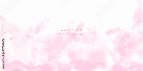 Vector watercolor horizontal universal background.