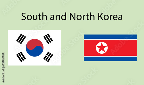Korea Flag. National flag of South, North Korea. Vector illustration. Free Download Korea Flag. National flag of South, North Korea. Vector illustration. - GFXLoad