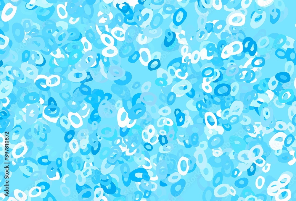 Light Blue, Yellow vector cover with spots. Light Blue, Yellow vector cover with spots.