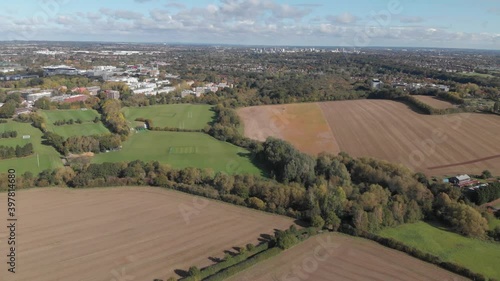 Coventry City And University of Warwick Aerial Landscape View D Log