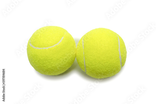 Tennis balls isolated on white background. © Nikolay