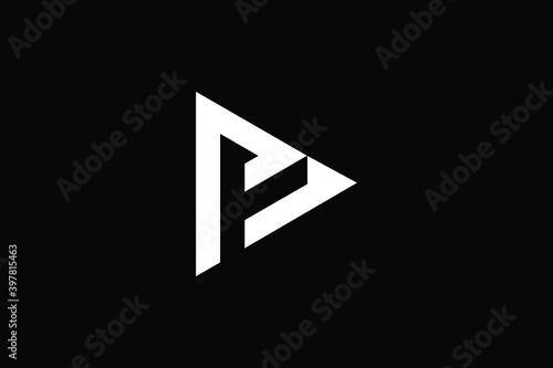 Free Download DP logo letter design on luxury background. PD logo monogram initials letter concept. DP icon logo design. PD elegant and Professional letter icon design on black background. D P PD DP - GFXLoad