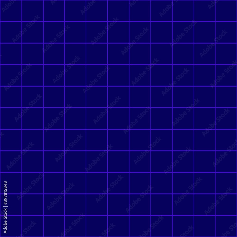 Empty square lined paper for notebooks. Blue seamless pattern with graph grid background. Empty square lined paper for notebooks. Blue seamless pattern with graph grid background.