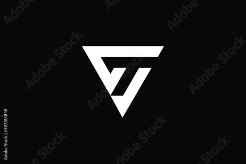 TG logo letter design on luxury background. GT logo monogram initials letter concept. TG icon logo design. GT elegant and Professional letter icon design on black background. T G GT TG