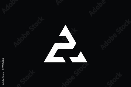 Free Download AZ logo letter design on luxury background. ZA logo monogram initials letter concept. AZ icon logo design. ZA elegant and Professional letter icon design on black background. - GFXLoad