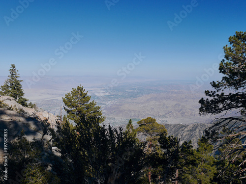 View from Mount San Jacinto State Park  Palm Springs  Riverside County  California