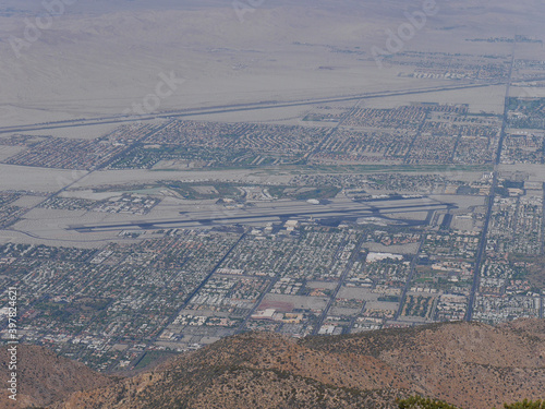 View from Mount San Jacinto State Park, Palm Springs Airport, Riverside County, California